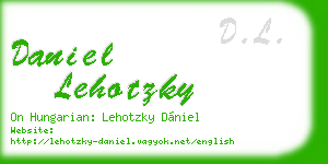 daniel lehotzky business card