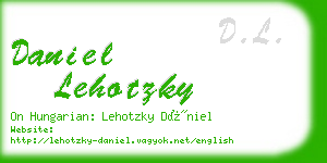 daniel lehotzky business card